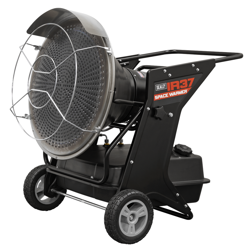 Sealey IR37 Space Warmer® Infrared Kerosene/Diesel Heater with Wheels 136,000Btu/hr