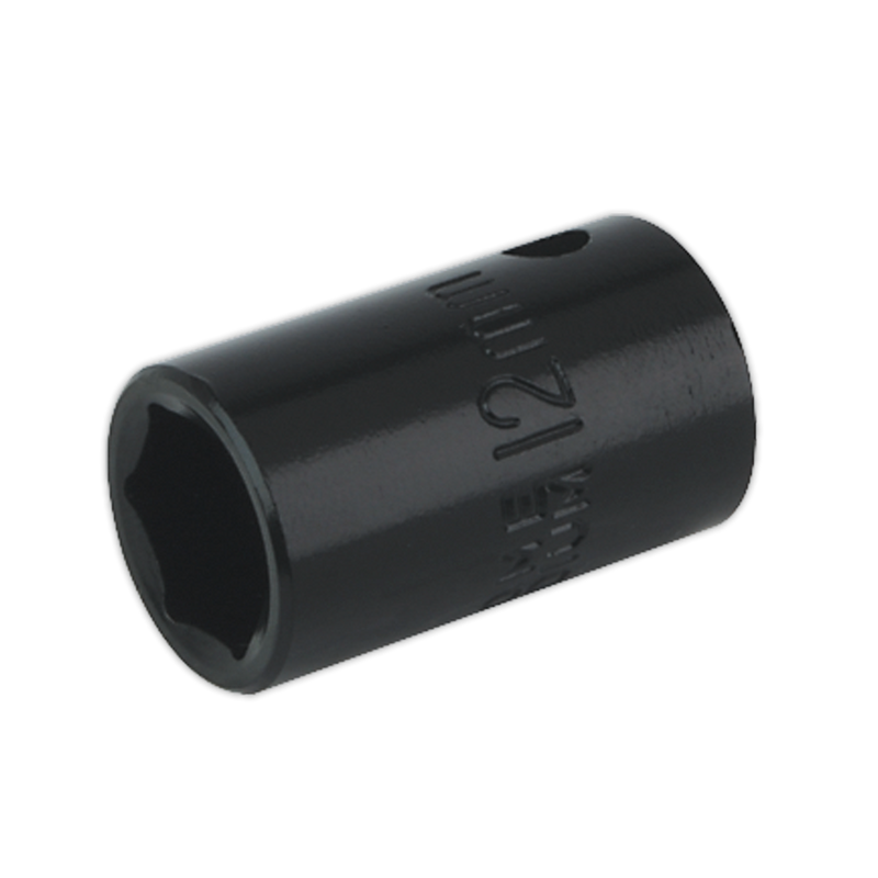 Sealey IS3812 Premier Impact Socket 3/8"Sq Drive 12mm
