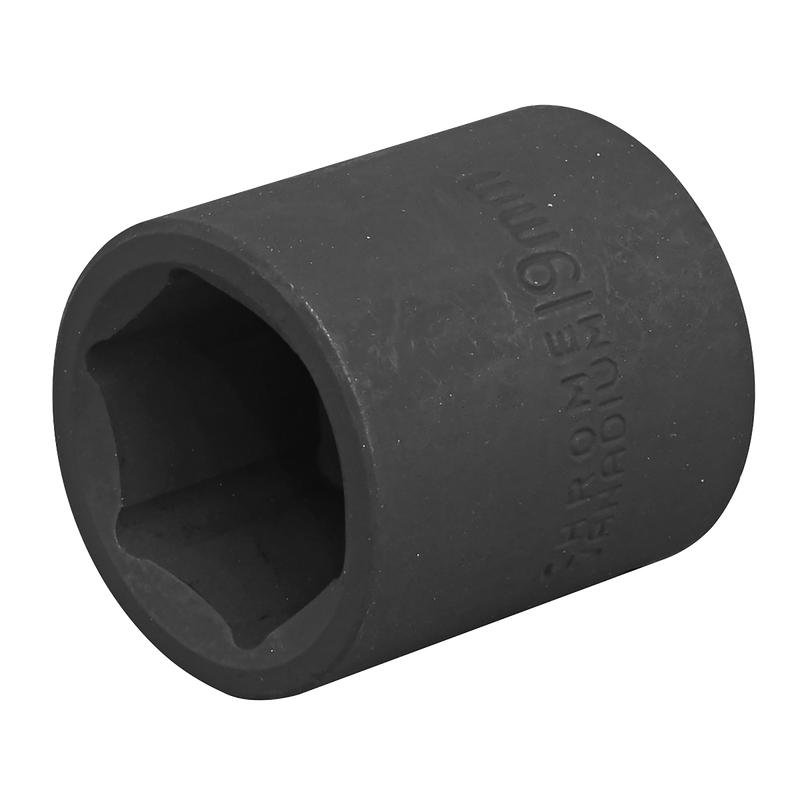 Sealey IS3819 Premier Impact Socket 3/8"Sq Drive 19mm