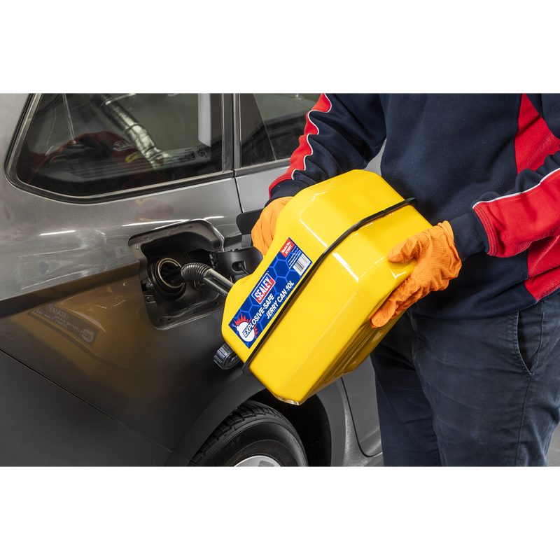 Sealey JC10RY Explosive-Safe Jerry Can 10L - Yellow - additional view 8