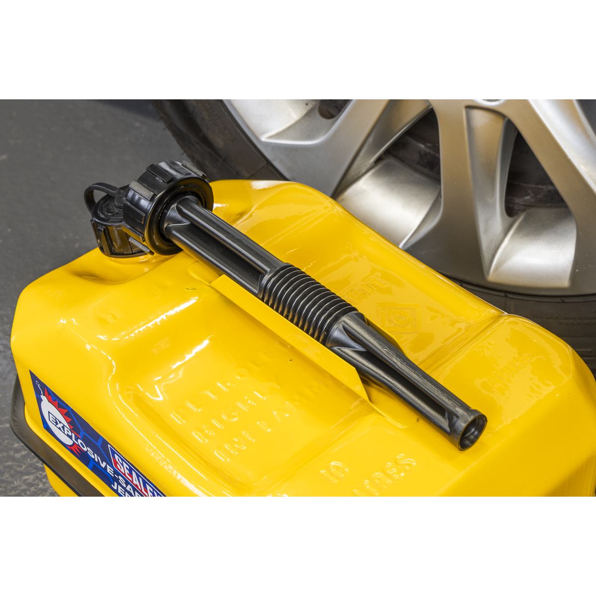 Sealey JC10RY Explosive-Safe Jerry Can 10L - Yellow - additional view 13