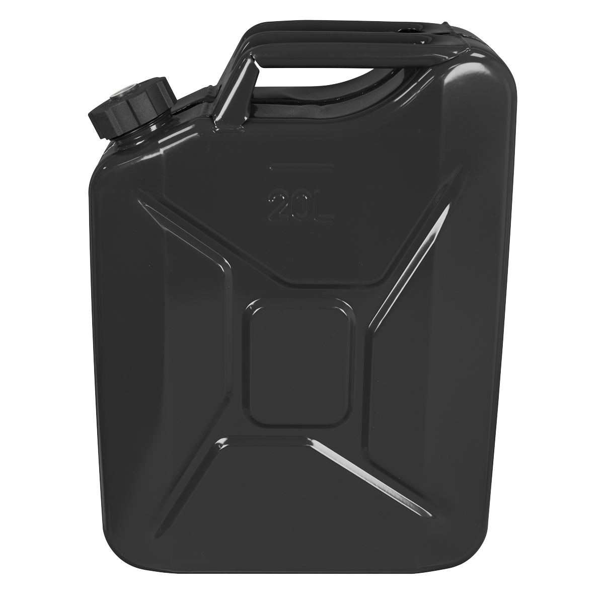 Sealey JC20SCB Screw Cap Metal Jerry Can 20L - Black - additional view 9