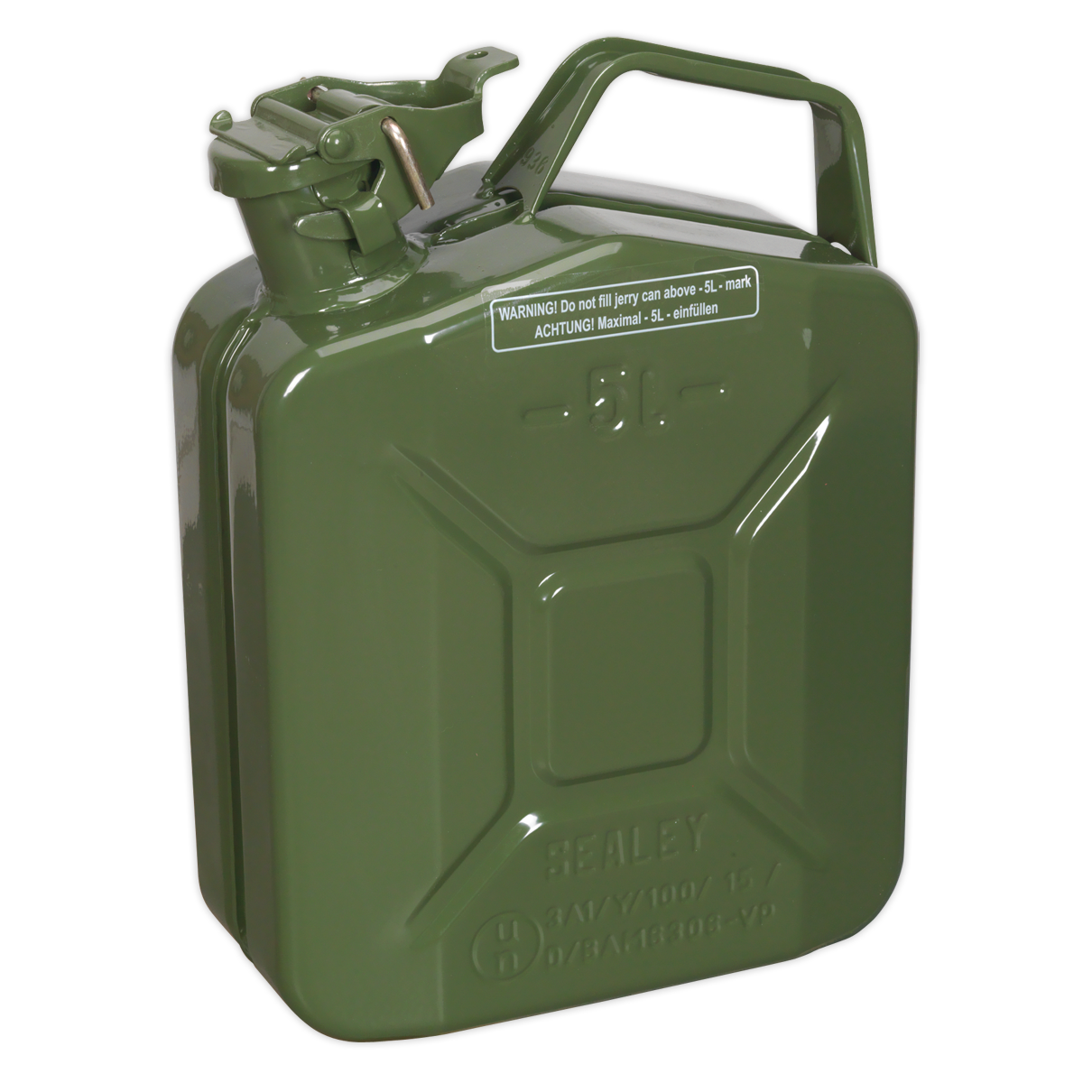 Sealey JC5MG Jerry Can 5L - Green
