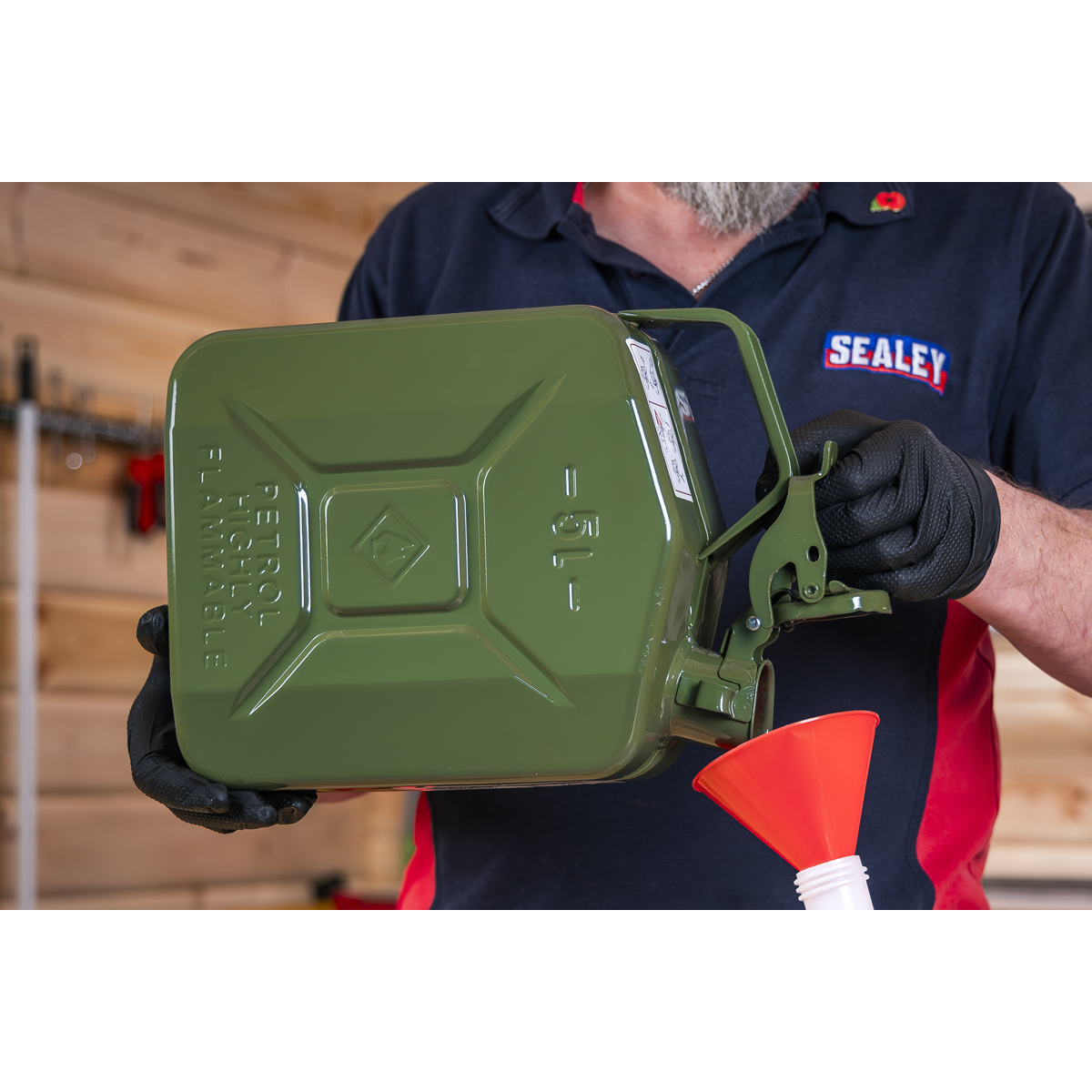 Sealey JC5MG Jerry Can 5L - Green - additional view 8