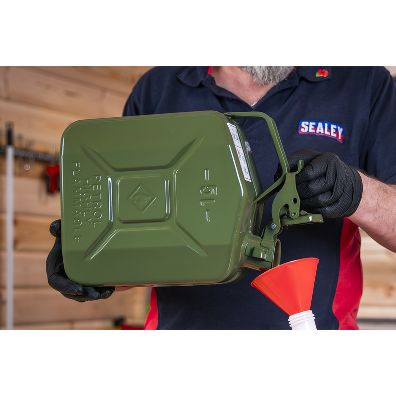 Sealey JC5MG Jerry Can 5L - Green - additional view 8