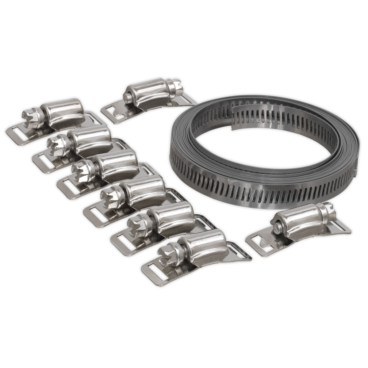 Sealey JC972 Self-Build Hose Clip Set 12.7mm Band Width