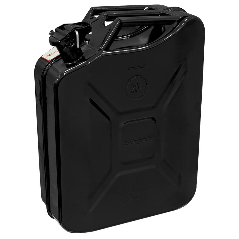 Sealey JCY20B Jerry Can 20L - Black