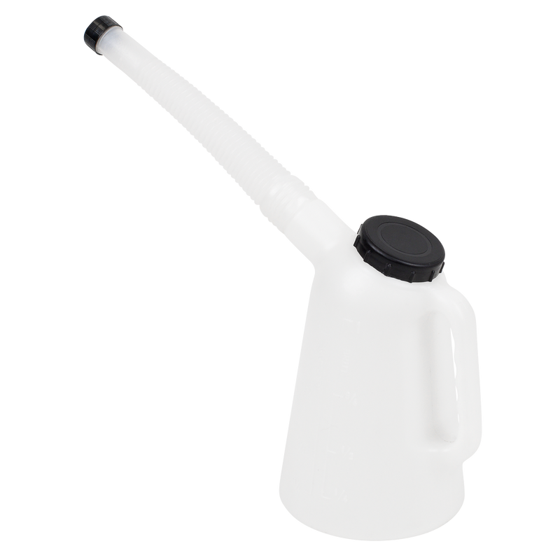 Sealey JDL1 Oil Container with Lid & Flexible Spout 1L
