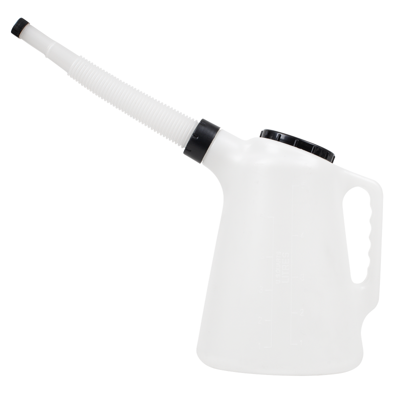 Sealey JDL5 Oil Container with Flexible Spout 5L - Black Lid - additional view 2
