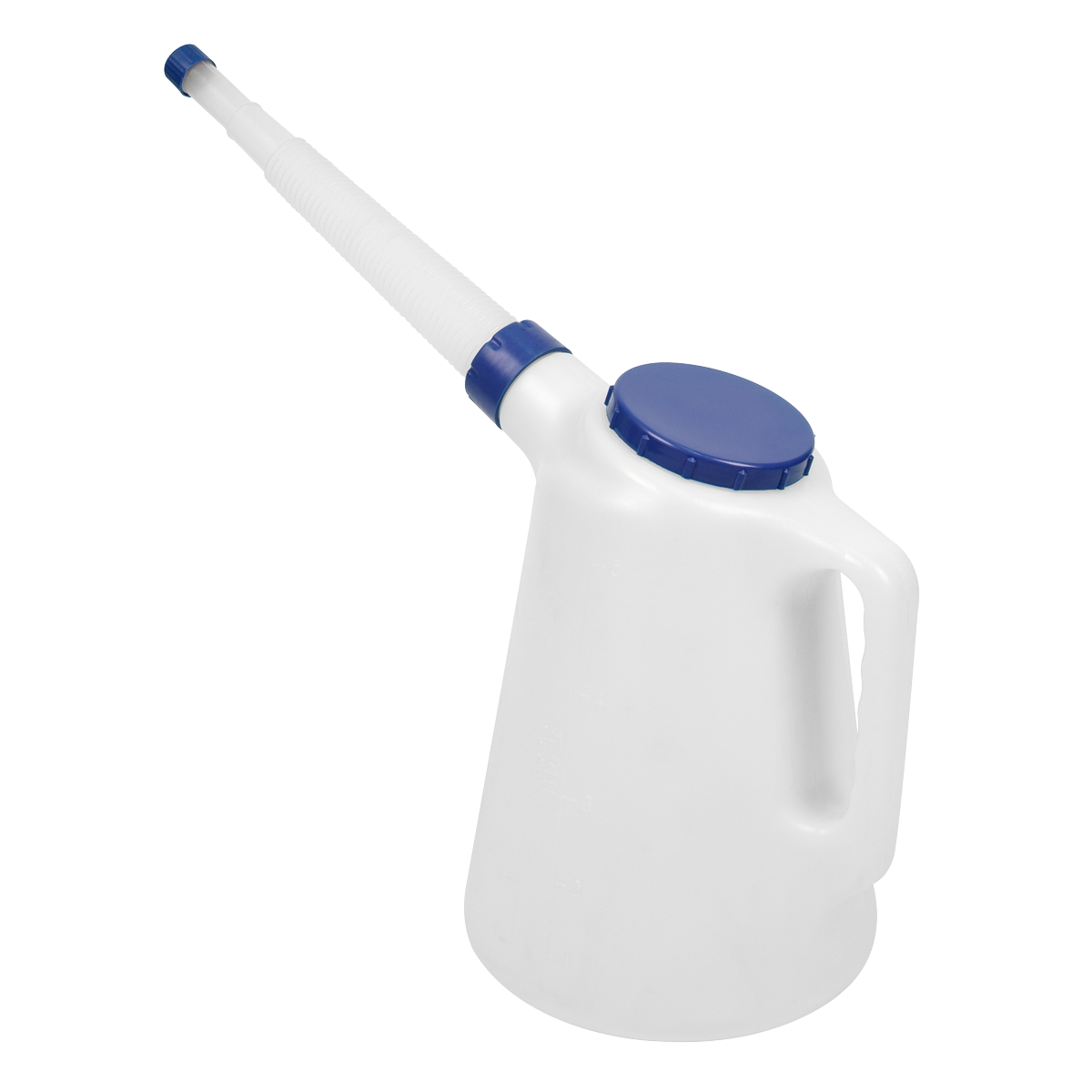 Sealey JDL5B Oil Container with Flexible Spout 5L - Blue Lid - additional view 2