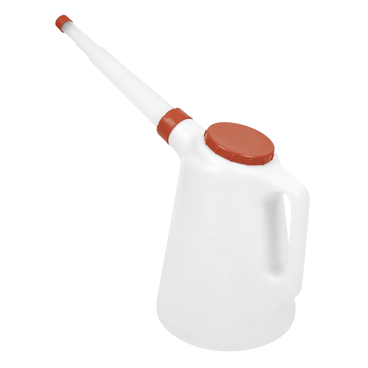 Sealey JDL5R Oil Container with Flexible Spout 5L - Red Lid - additional view 2