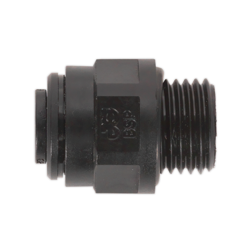 Sealey JGC1014 John Guest® Straight Adaptor 10mm x 1/4"BSP - Pack of 5