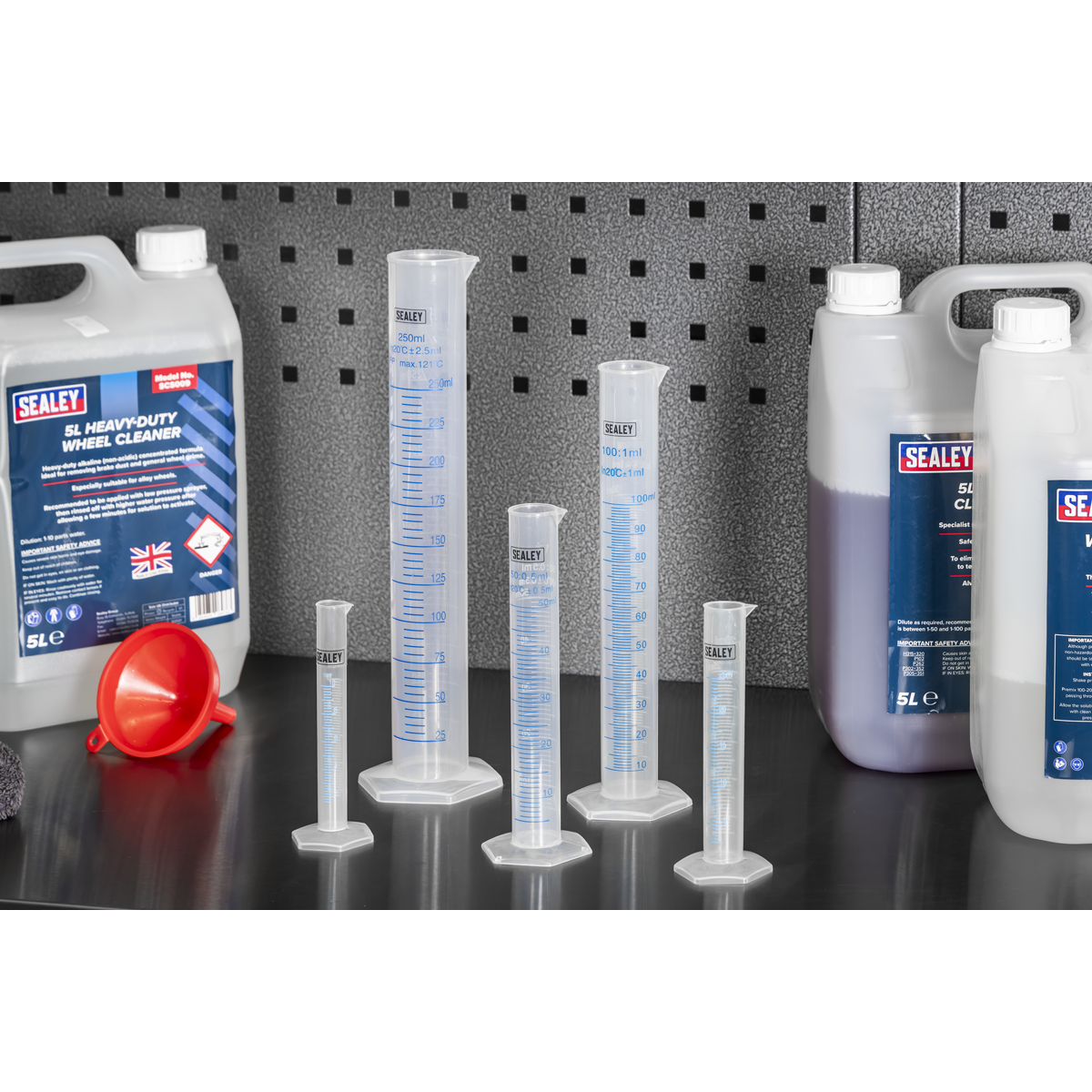 Sealey JMC05 Graduated Measuring Cylinder Set 5pc - additional view 2