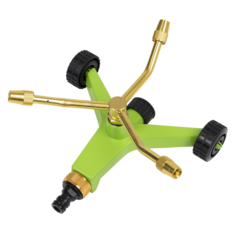 Sealey JS2032 3-Arm Brass Sprinkler with Metal Wheeled Base - additional view 7