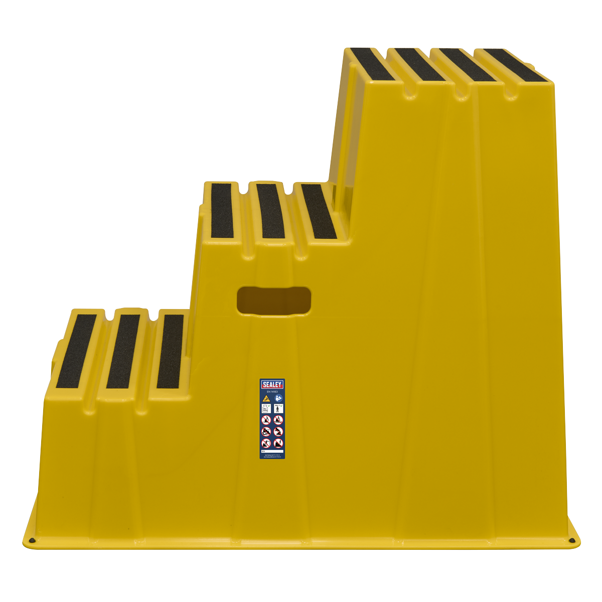 Sealey KS7 Heavy-Duty 3-Step Safety Steps with Anti-Slip Treads 150kg Capacity, Yellow - EN 14183 - additional view 13