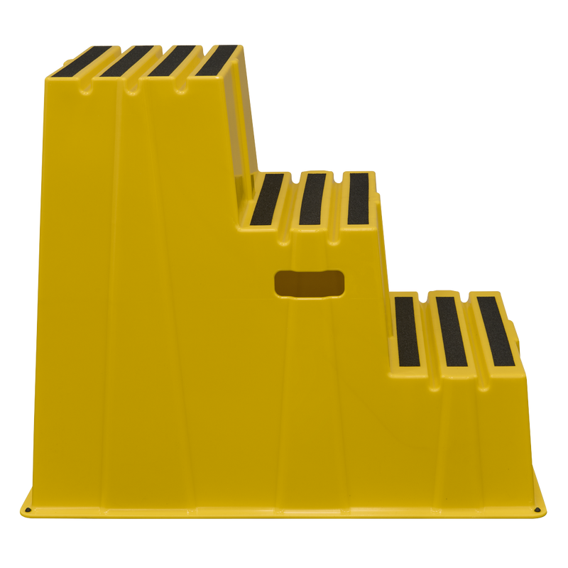 Sealey KS7 Heavy-Duty 3-Step Safety Steps with Anti-Slip Treads 150kg Capacity, Yellow - EN 14183 - additional view 14