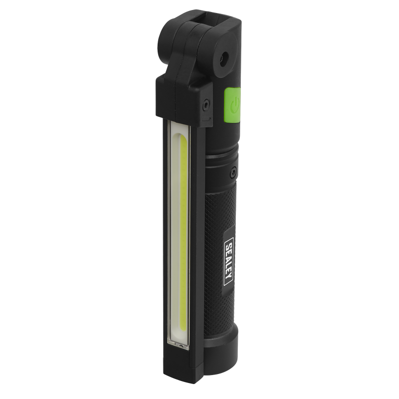 Sealey LED02G Rechargeable Aluminium Folding Pocket Light 2 COB & 1 SMD LED - additional view 5