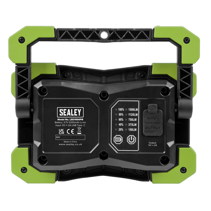 Sealey LED1500PB Portable Floodlight & Power Bank 15W COB LED - additional view 2