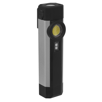 Sealey LED220UV Rechargeable Aluminium Pocket Light with UV 3W COB & 1W SMD LED