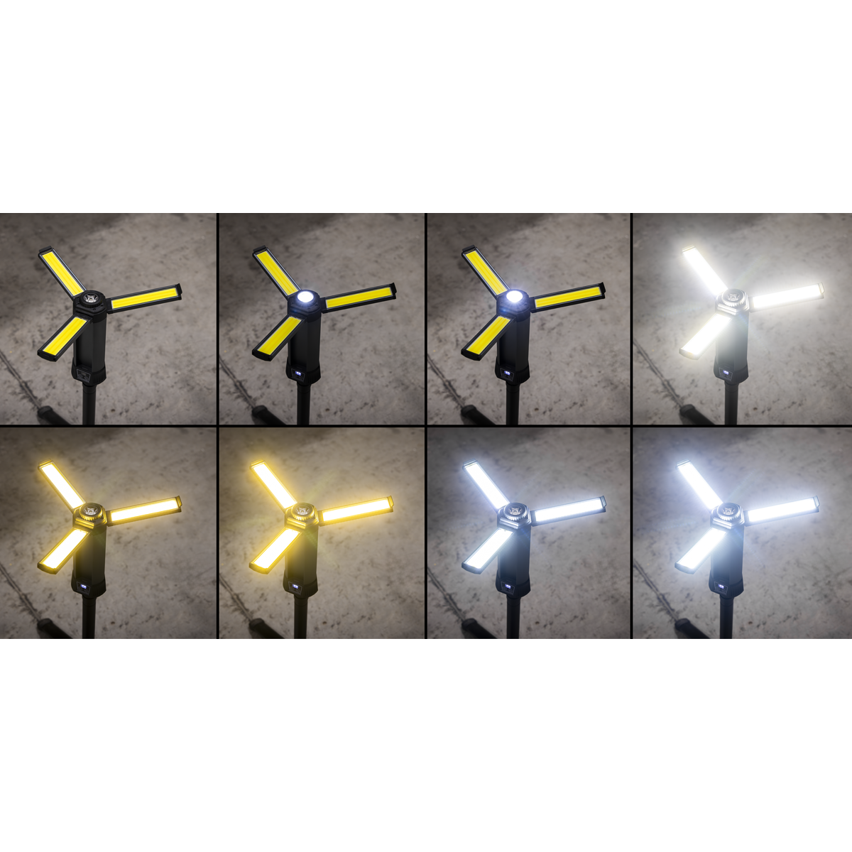 Sealey LED240 Rechargeable Flexible Floodlight with Tripod 24W COB LED & 5W SMD LED - additional view 13