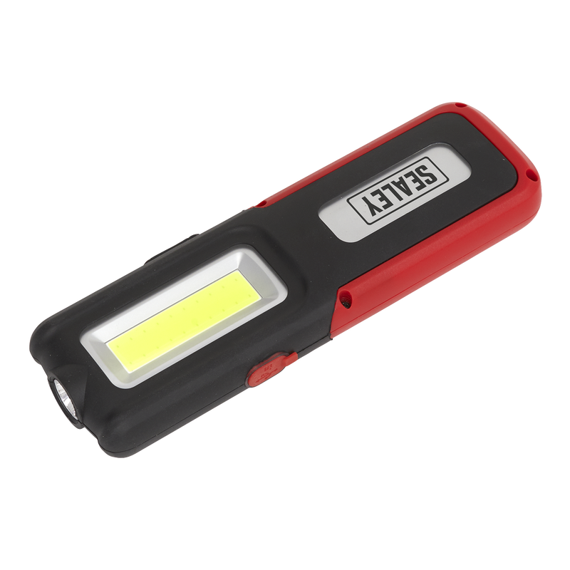 Sealey LED318R Rechargeable Inspection Light with Power Bank 5W COB & 3W SMD LED - Red - additional view 3