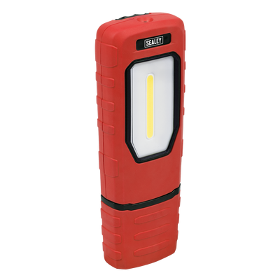 Sealey LED3601R Rechargeable 360° Inspection Light 5W COB & 1W SMD LED - Red