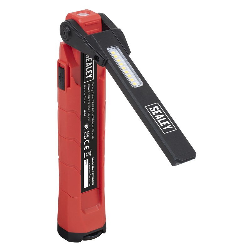 Sealey LED3605R Rechargeable 360° Inspection Light 10W & 2 x 4W SMD LED - Red - additional view 6