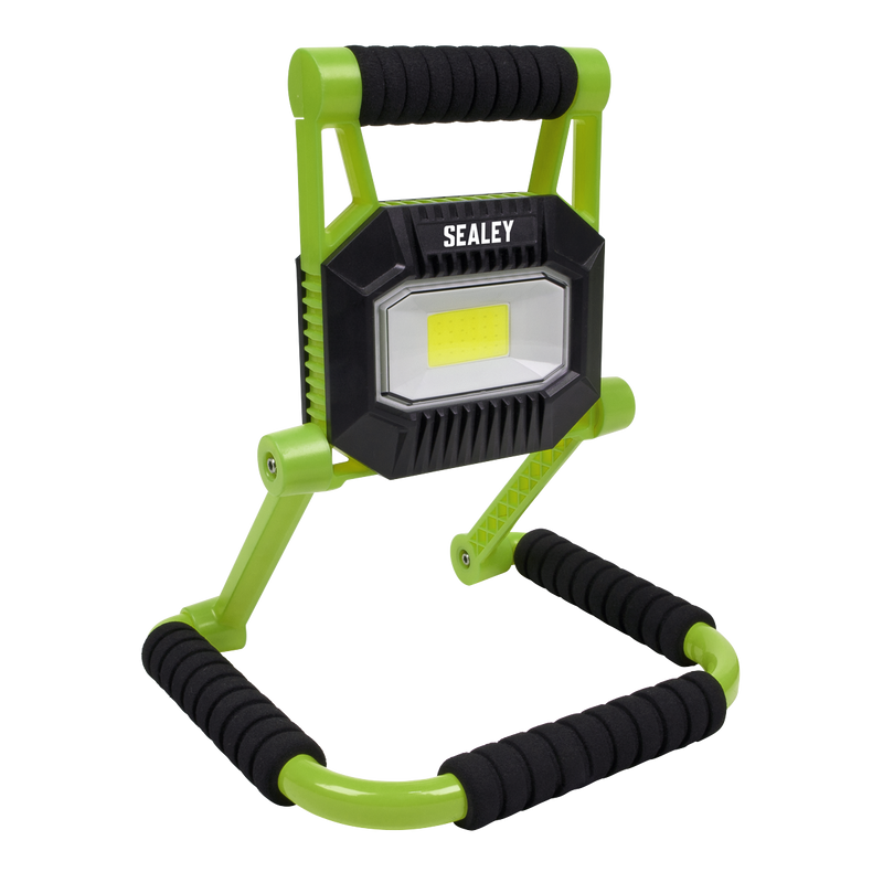 Sealey LEDFL10W Rechargeable Portable Fold Flat Floodlight 10W COB LED