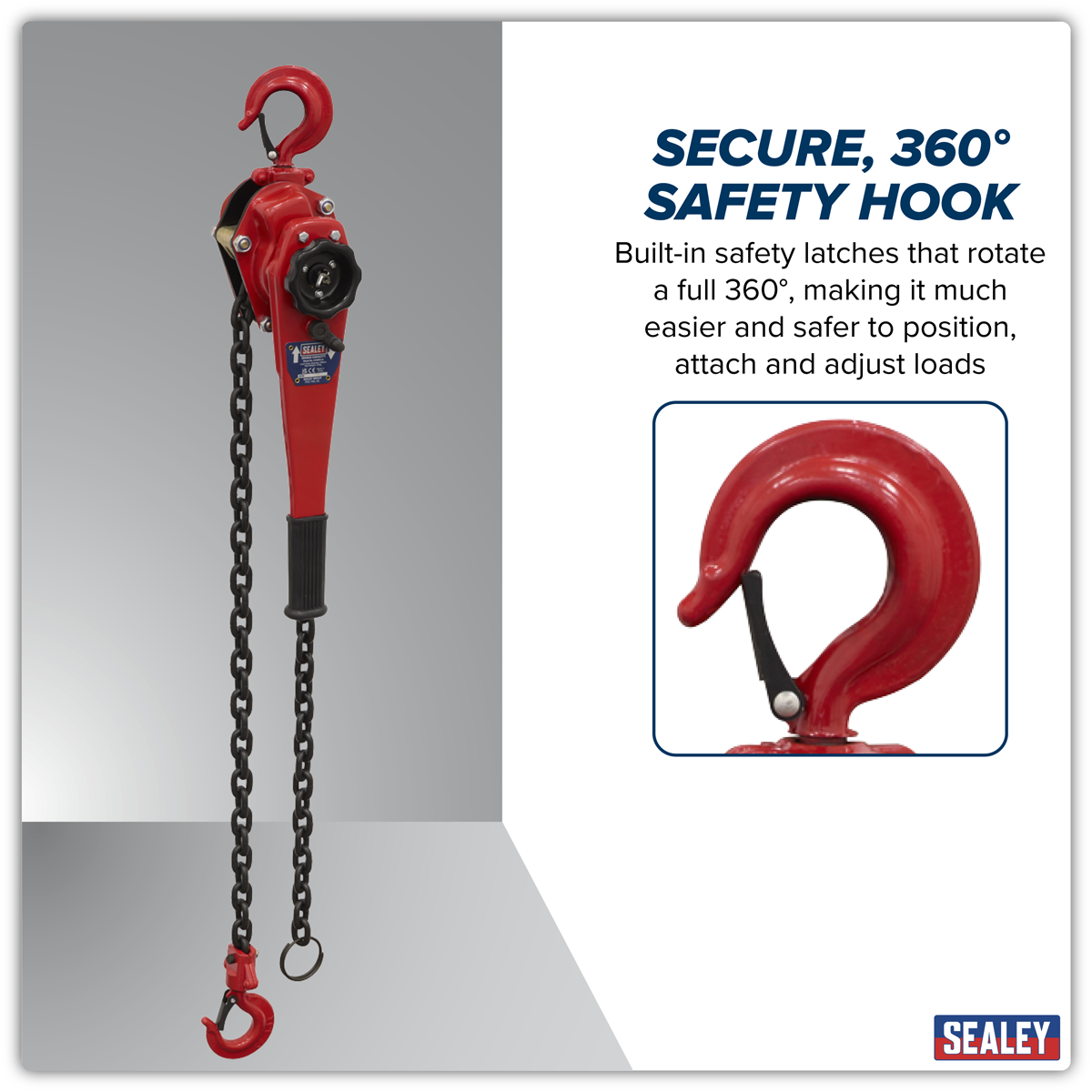 Sealey LH1500 Lever Hoist Steel 1500kg - additional view 3