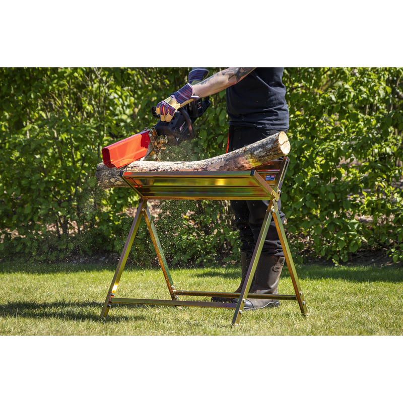 Sealey LSH150HD Heavy-Duty Sawhorse with Chainsaw Holder - additional view 9