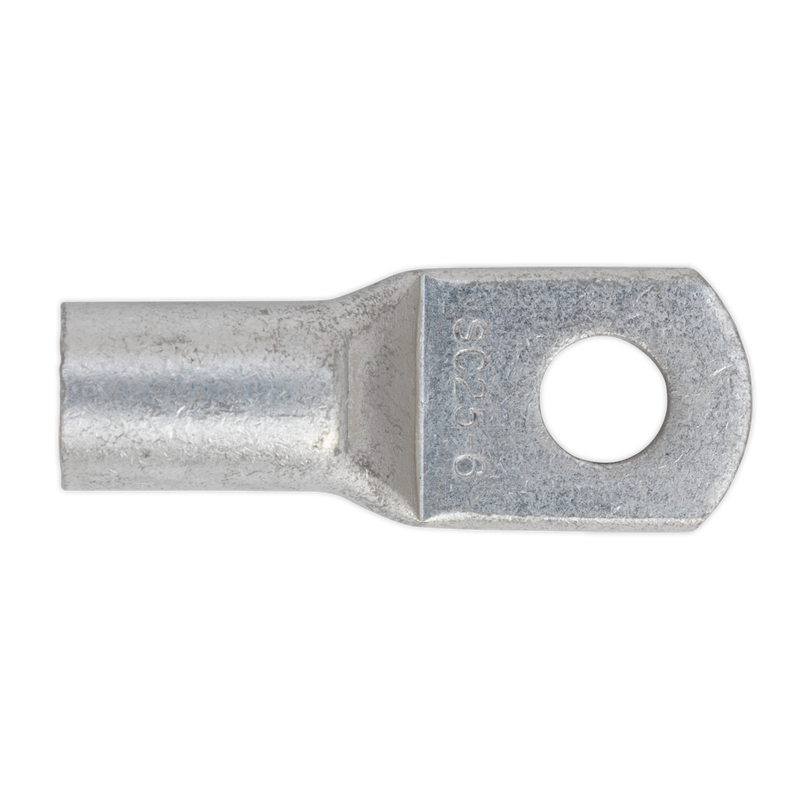 Sealey LT256 Copper Lug Terminal 25mm² x 6mm - Pack of 10 - additional view 2