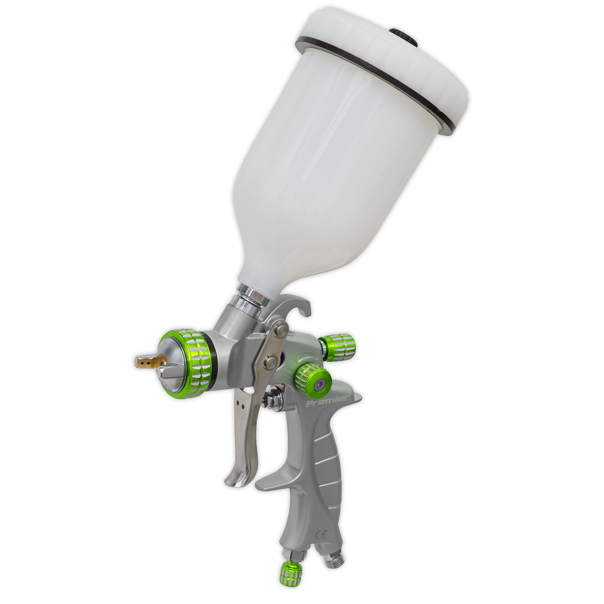 Sealey LVLP01 Premier Professional LVLP Gravity Feed Spray Gun 1.4mm Set-Up
