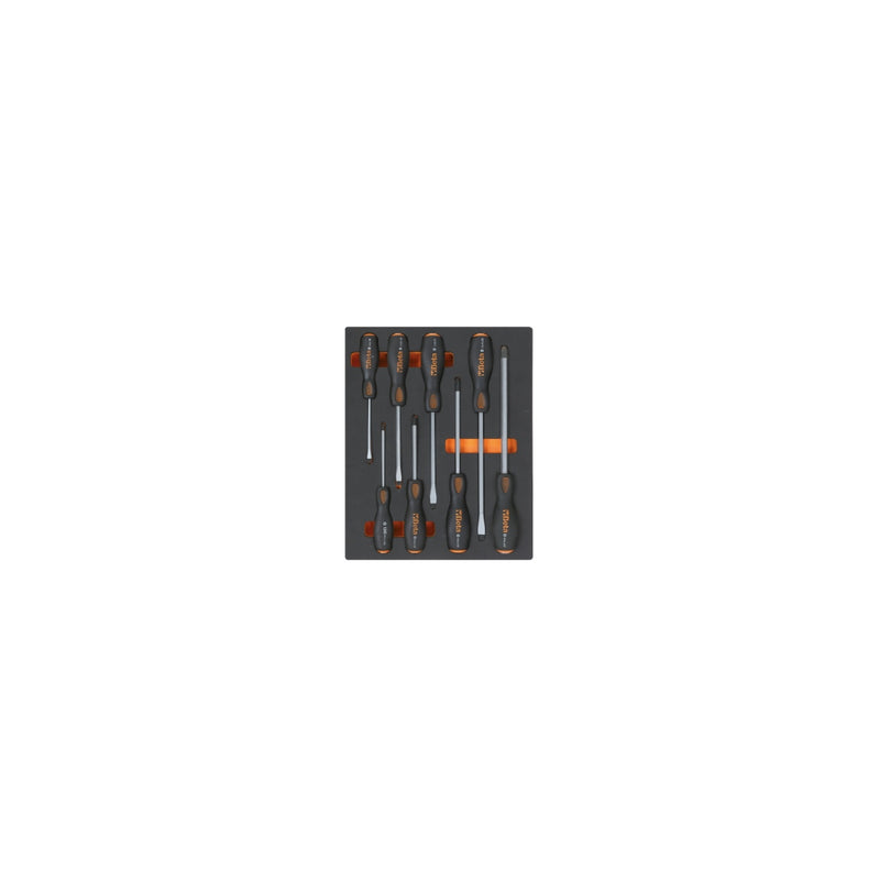 Beta Eva Foam Tray With 8 Steel Head Screwdrivers - M162