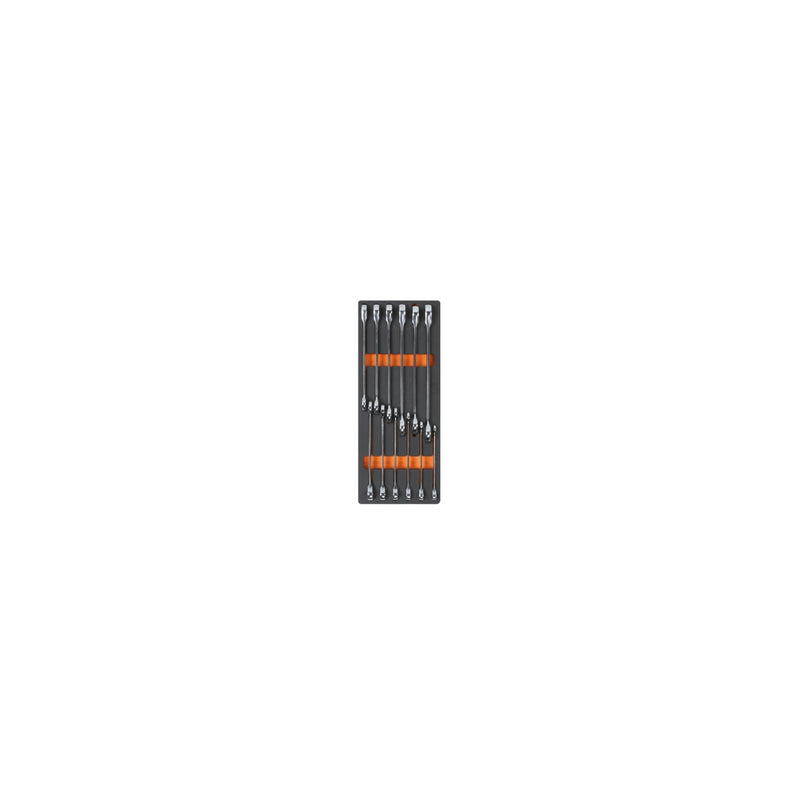 Beta Soft Eva Foam Tray With 12 Ratcheting Combination Spanners - M44