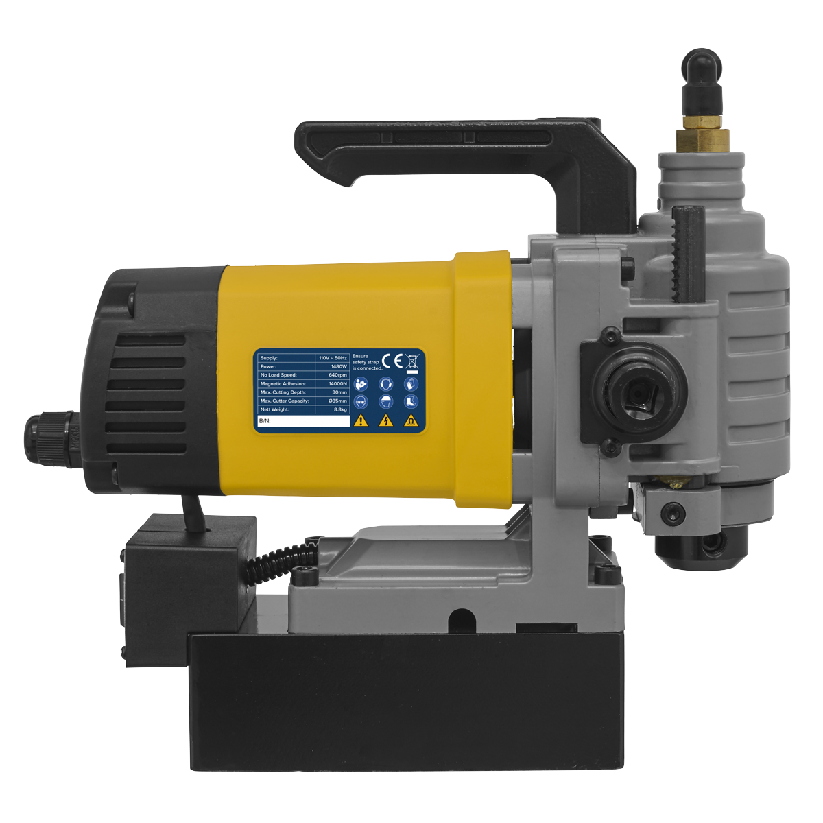 Sealey MAG35110VLP Low Profile Magnetic Drilling Machine 35mm 110V - additional view 2