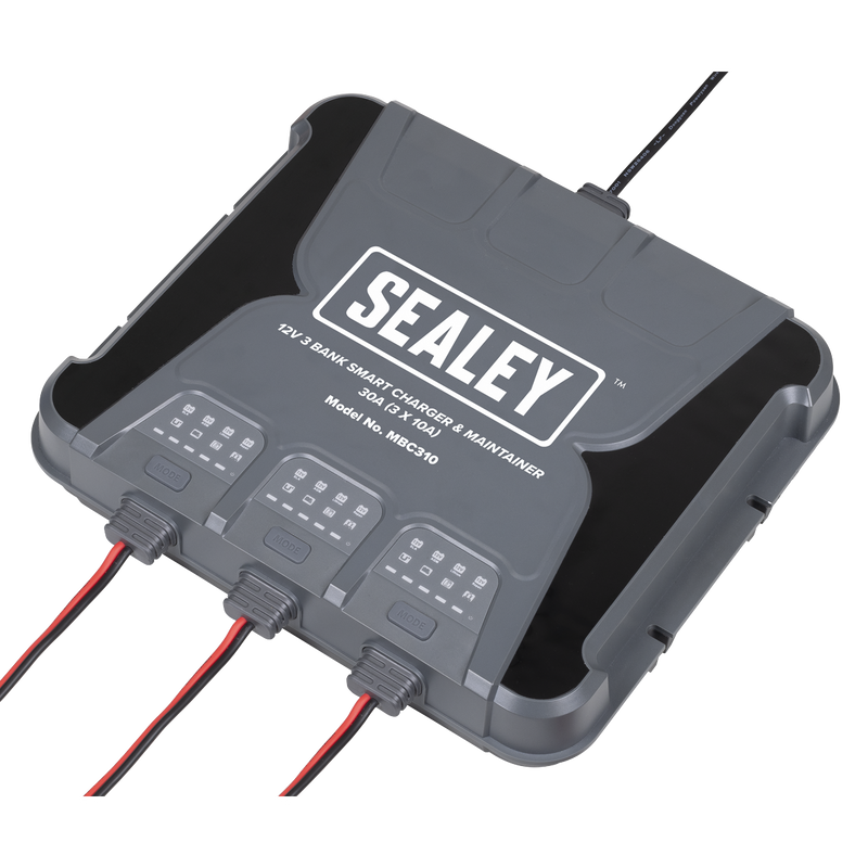 Sealey MBC310 3 Bank 12V Smart Charger & Maintainer 30A (3 x 10A) - additional view 2