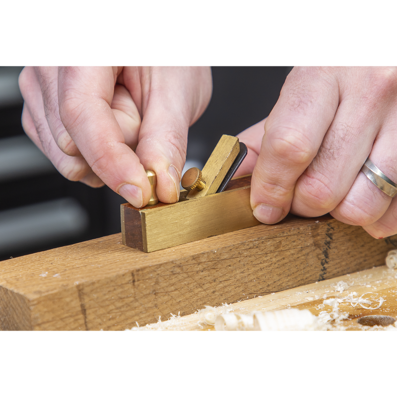 Sealey MBP03 Mini Brass Plane Set 3pc - additional view 10