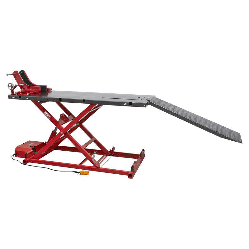 Sealey MC680E Heavy-Duty Electro/Hydraulic Motorcycle Lift 680kg Capacity