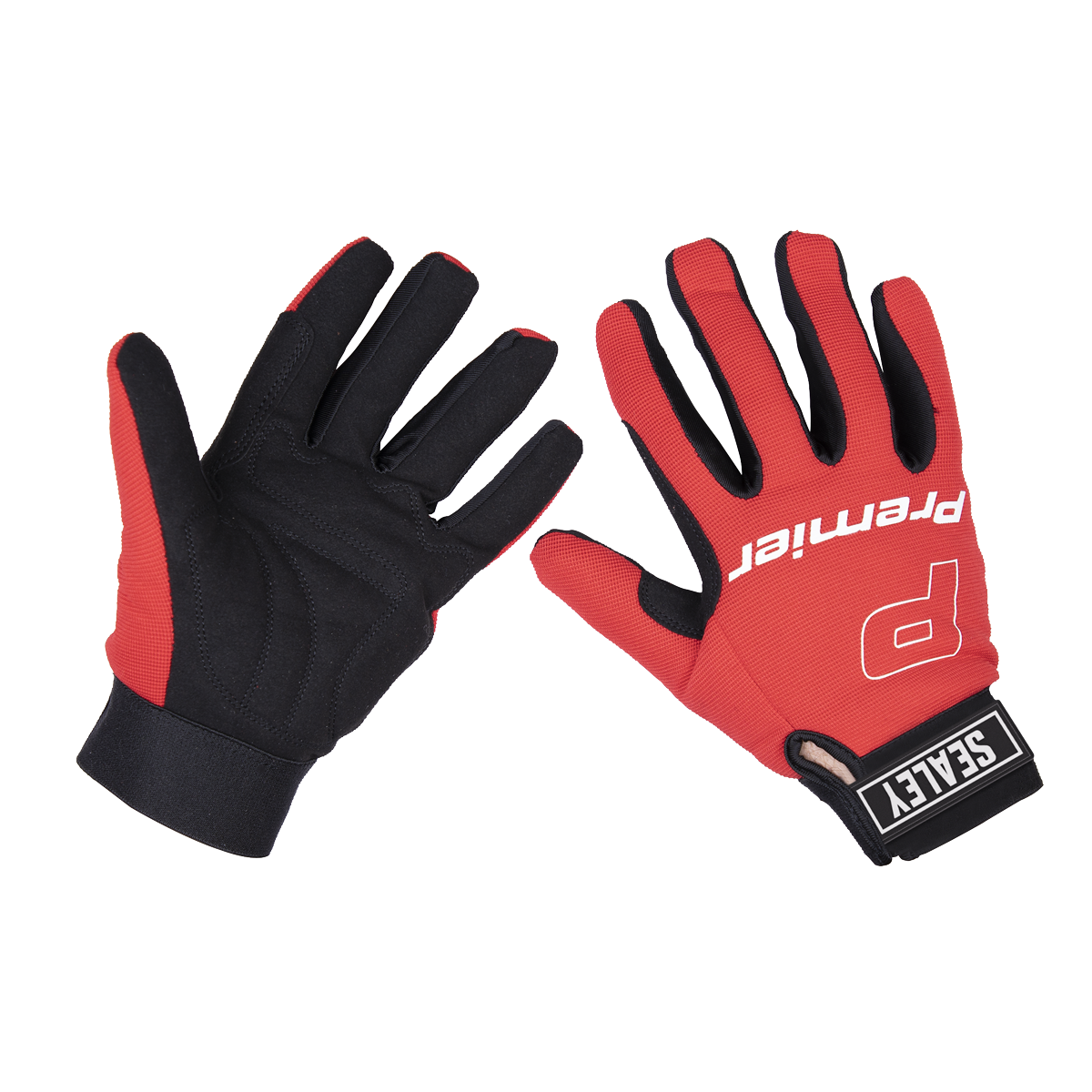 Sealey MG796L Premier Mechanic's Gloves Padded Palm - Large Pair