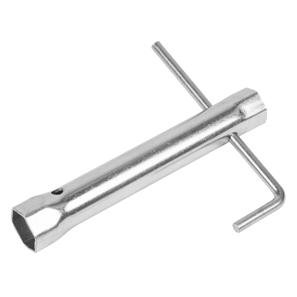 Sealey MS158 Long Reach Double End Spark Plug Box Spanner with L-Bar 17/21mm - additional view 2