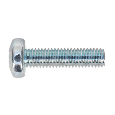 Sealey MSP520 Zinc Plated Pan Head Pozi Machine Screw M5 x 20mm, DIN 7985Z - Pack of 100