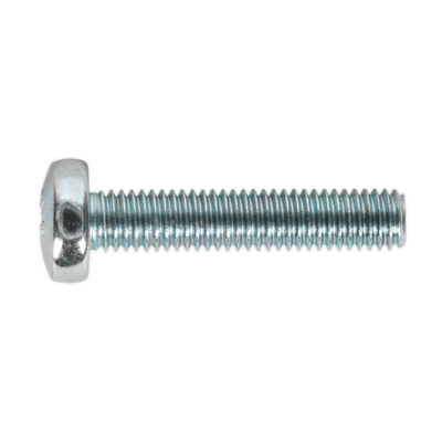 Sealey MSP525 Zinc Plated Pan Head Pozi Machine Screw M5 x 25mm, DIN 7985Z - Pack of 50