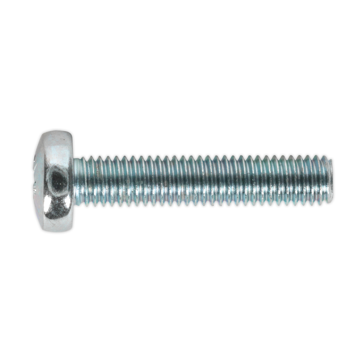 Sealey MSP525 Zinc Plated Pan Head Pozi Machine Screw M5 x 25mm, DIN 7985Z - Pack of 50