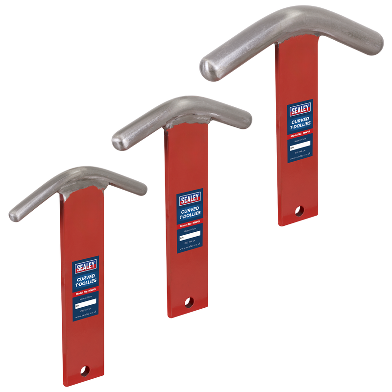 Sealey MW15 Curved T-Dollies for Sheet Metal Forming