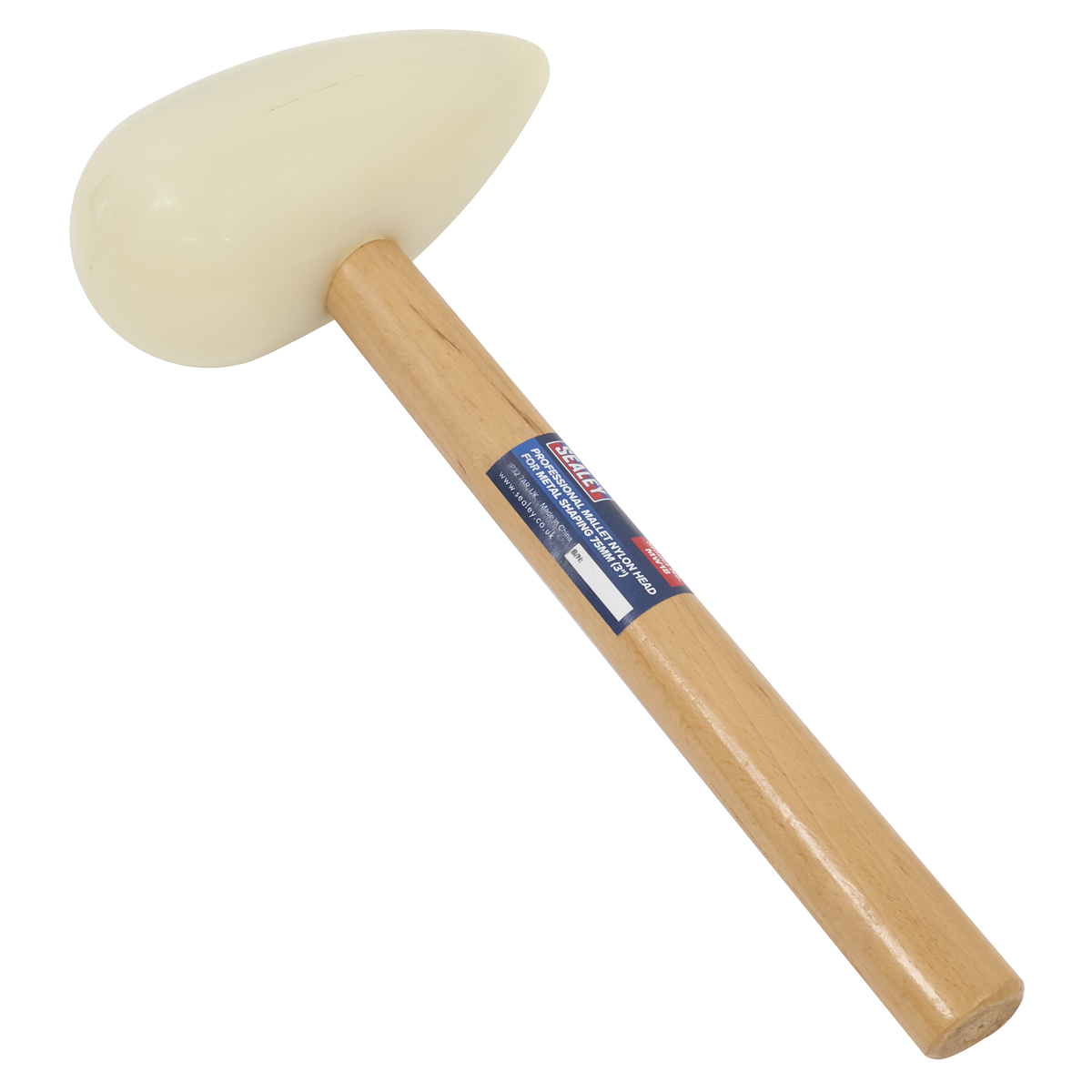 Sealey MW18 Professional Mallet Nylon Head for Metal Shaping 75mm (3") - additional view 2