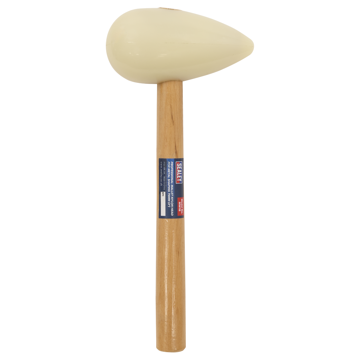 Sealey MW18 Professional Mallet Nylon Head for Metal Shaping 75mm (3") - additional view 3