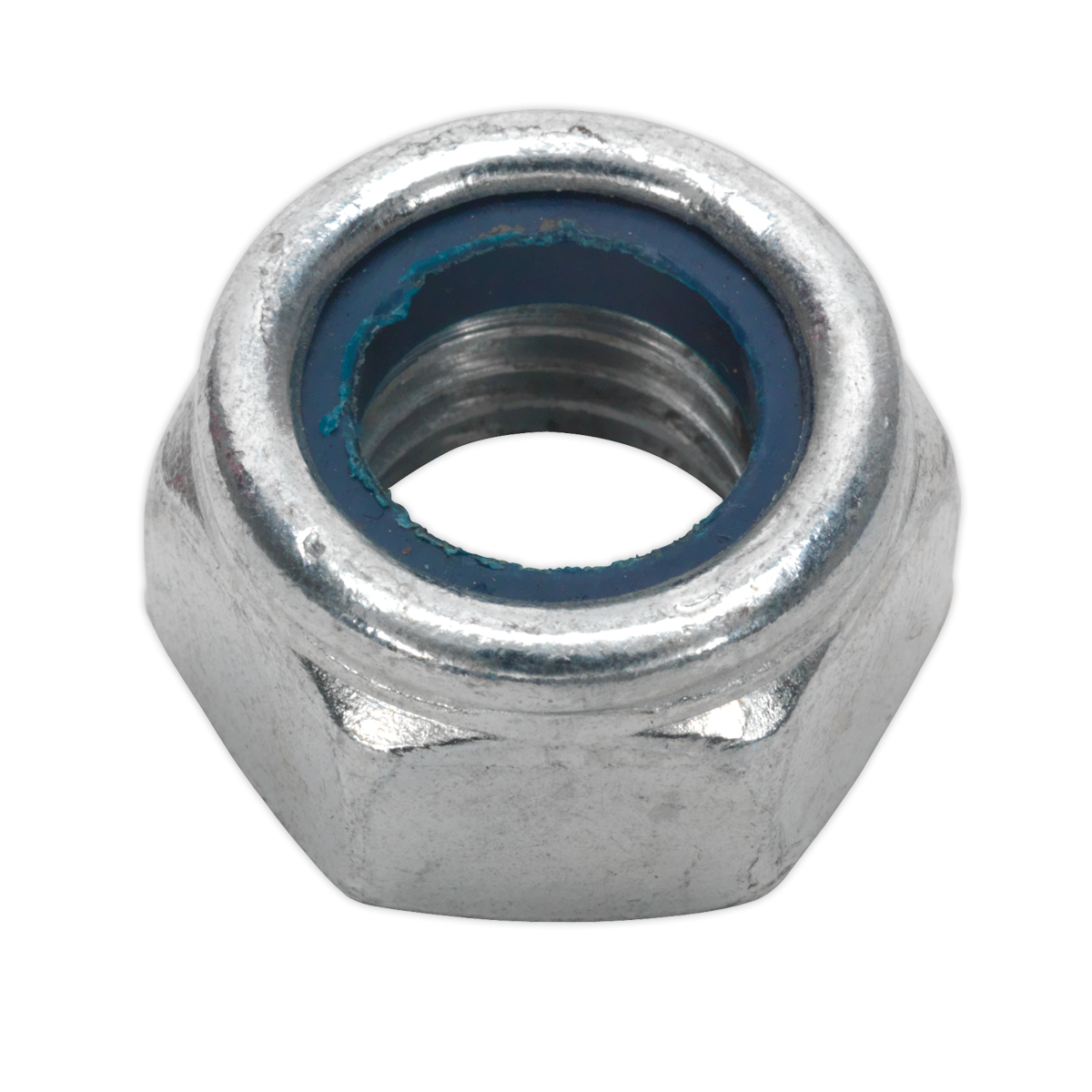 Sealey NLN14 Zinc Plated Nylon Locknut M14, DIN 982 - Pack of 25