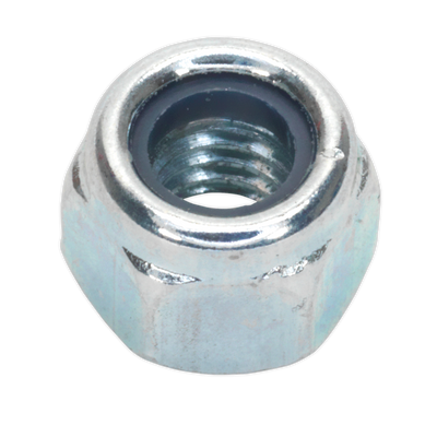 Sealey NLN6 Zinc Plated Nylon Locknut M6, DIN 982 - Pack of 100