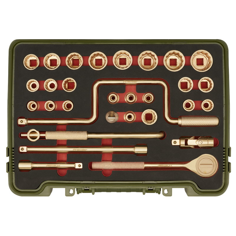 Sealey NS039 Premier Non-Sparking Socket Set 1/2"Sq Drive 31pc - additional view 6