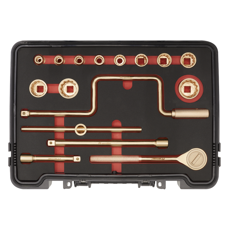 Sealey NS124 Premier Non-Sparking Socket Set 1/2"Sq Drive 17pc - additional view 8